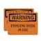 Signmission Ethylene Oxide In Use OSHA Warning Sign, Vinyl Decal, 10in W x 7in L, 2PK OS-2PACK-WS-D-710-L-12601 - alternate 1